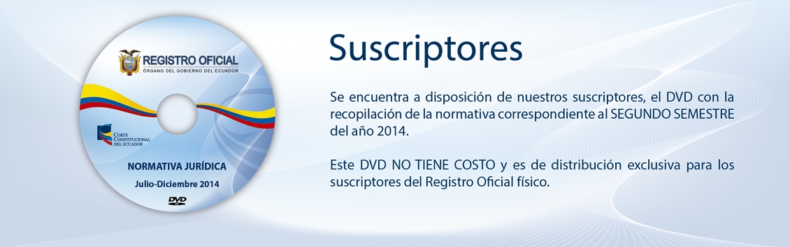 DVD con Normativa correspondiente al SEGUNDO SEMESTRE del año 2014